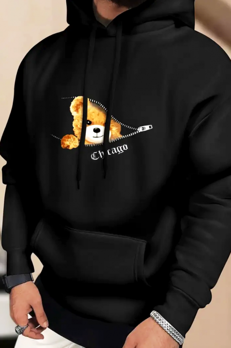 Мъжки суичър BRONEDO, Цвят: черен, IVET.BG - Твоят онлайн бутик.