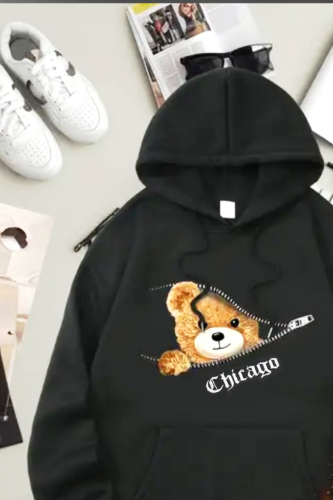 Мъжки суичър BRONEDO, Цвят: черен, IVET.BG - Твоят онлайн бутик.