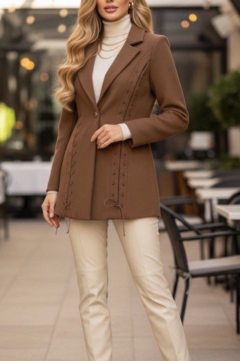 Сако BUZVINZA CAMEL, Цвят: светлокафяв, IVET.BG - Твоят онлайн бутик.