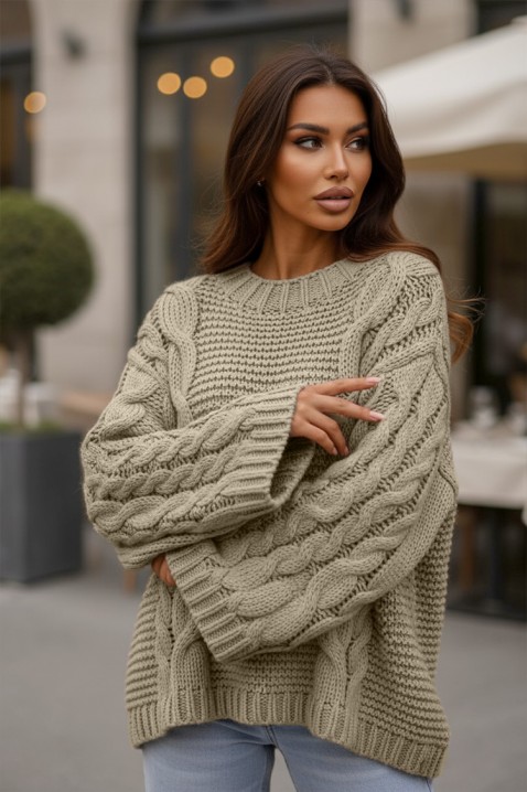 Пуловер TINTEFA BEIGE, Цвят: беж, IVET.BG - Твоят онлайн бутик.
