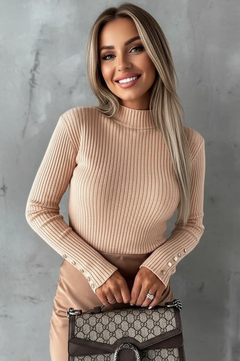 Пуловер ZANBRILDA BEIGE, Цвят: беж, IVET.BG - Твоят онлайн бутик.