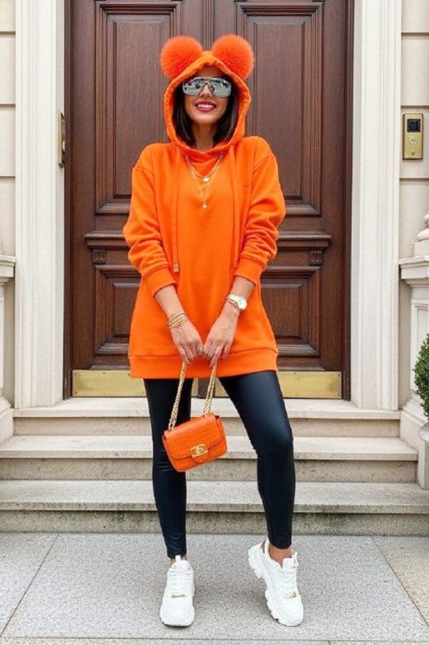 Суичър BEMBONA ORANGE, Цвят: оранжев, IVET.BG - Твоят онлайн бутик.