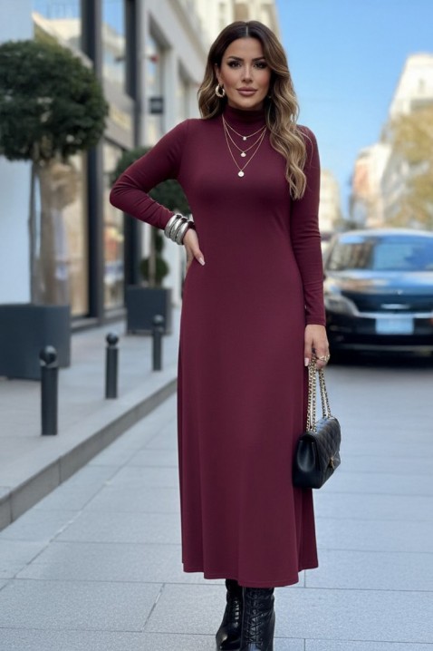 Рокля VILDERZA BORDO - Миди рокли | Ivet.BG Рокля VILDERZA BORDO, Цвят: бордо, IVET.BG - Твоят онлайн бутик.