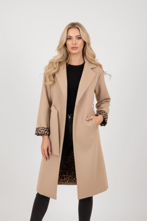 Палто TURGELA BEIGE - Палта | Ivet.BG Палто TURGELA BEIGE, Цвят: беж, IVET.BG - Твоят онлайн бутик.