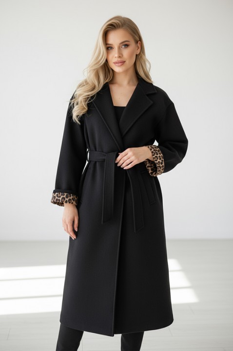 Палто TURGELA BLACK - Палта | Ivet.BG Палто TURGELA BLACK, Цвят: черен, IVET.BG - Твоят онлайн бутик.