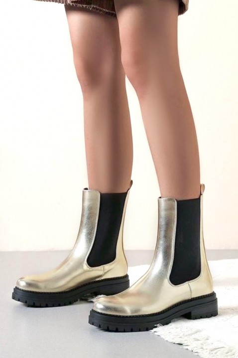 Дамски боти MENSIRA - Боти | Ivet.BG Дамски боти MENSIRA, Цвят: златен, IVET.BG - Твоят онлайн бутик.