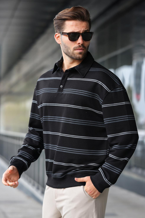 Мъжка блуза RELOFO BLACK - Блузи | Ivet.BG Мъжка блуза RELOFO BLACK, Цвят: черен, IVET.BG - Твоят онлайн бутик.