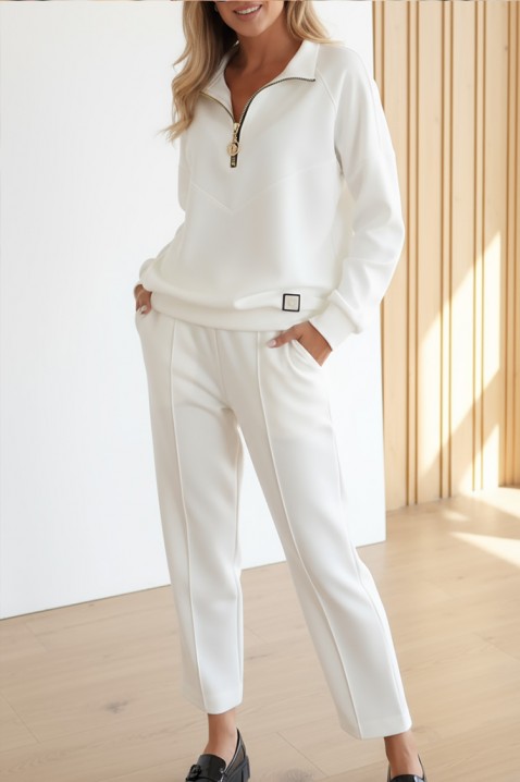 Комплект MOFENRA WHITE - Ежедневни комплекти | Ivet.BG Комплект MOFENRA WHITE, Цвят: бял, IVET.BG - Твоят онлайн бутик.