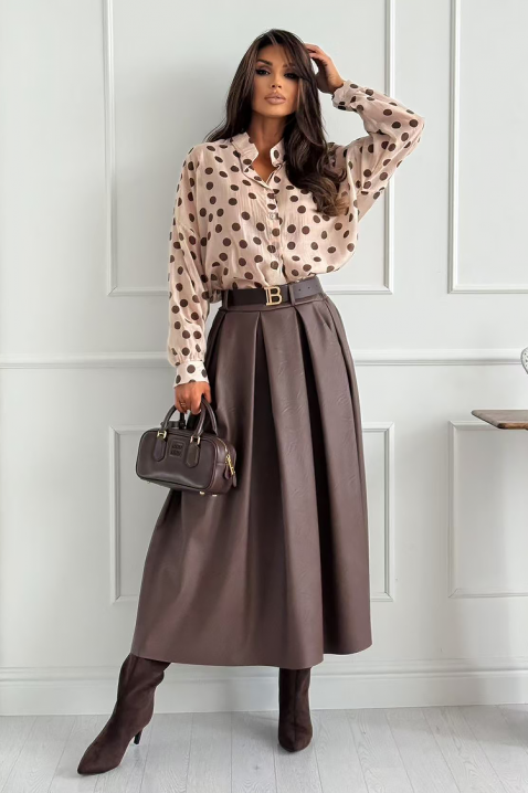 Пола AMOLEFA BROWN - Поли | Ivet.BG Пола AMOLEFA BROWN, Цвят: кафяв, IVET.BG - Твоят онлайн бутик.