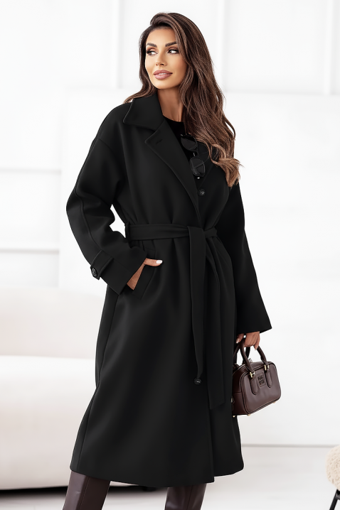 Палто SEREGANA BLACK - Палта | Ivet.BG Палто SEREGANA BLACK, Цвят: черен, IVET.BG - Твоят онлайн бутик.