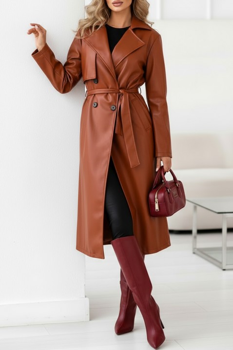 Тренчкот DRENDILZA - Палта | Ivet.BG Тренчкот DRENDILZA, Цвят: светлокафяв, IVET.BG - Твоят онлайн бутик.