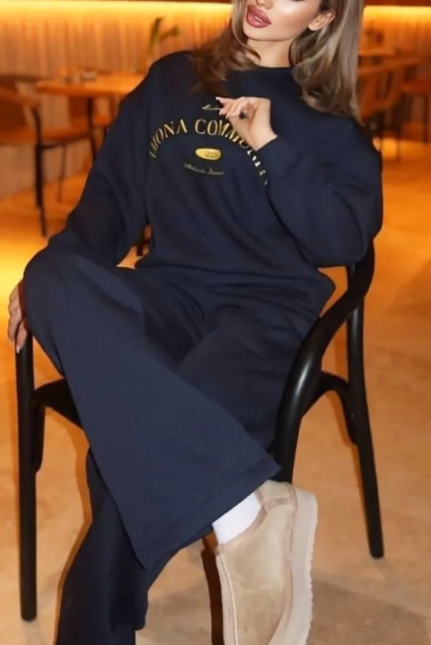 Комплект PRESLINDA NAVY - Ежедневни комплекти | Ivet.BG Комплект PRESLINDA NAVY, Цвят: тъмносин, IVET.BG - Твоят онлайн бутик.