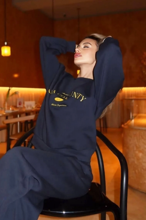 Комплект PRESLINDA NAVY - Ежедневни комплекти | Ivet.BG Комплект PRESLINDA NAVY, Цвят: тъмносин, IVET.BG - Твоят онлайн бутик.