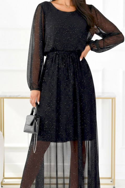 Рокля VLORDINA BLACK - Дълги рокли  | Ivet.BG Рокля VLORDINA BLACK, Цвят: черен, IVET.BG - Твоят онлайн бутик.