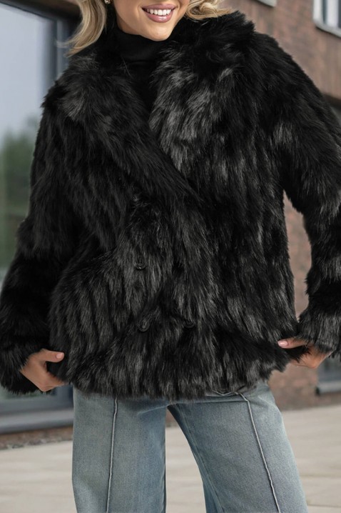 Палто DORONTENZA BLACK, Цвят: черен, IVET.BG - Твоят онлайн бутик.