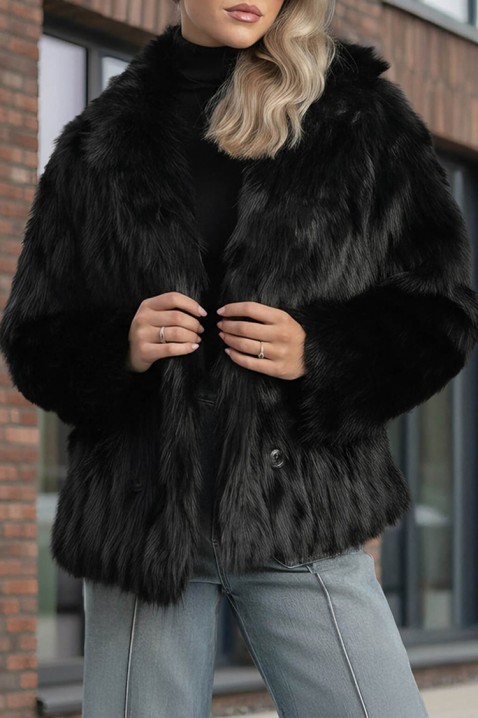 Палто DORONTENZA BLACK, Цвят: черен, IVET.BG - Твоят онлайн бутик.