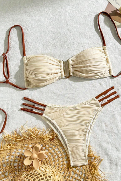 Бански DRIOGEHA, Цвят: екрю, IVET.BG - Твоят онлайн бутик.