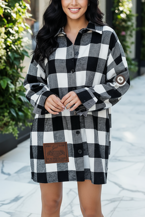 Дамска риза KLARINDA - Ризи | Ivet.BG Дамска риза KLARINDA, Цвят: черно и бяло, IVET.BG - Твоят онлайн бутик.