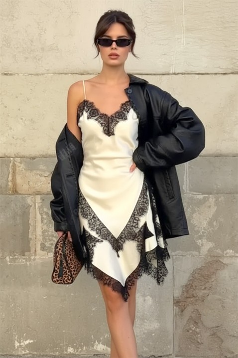 Рокля TOLSIONA, Цвят: екрю, IVET.BG - Твоят онлайн бутик.