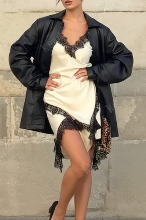 Рокля TOLSIONA, Цвят: екрю, IVET.BG - Твоят онлайн бутик.