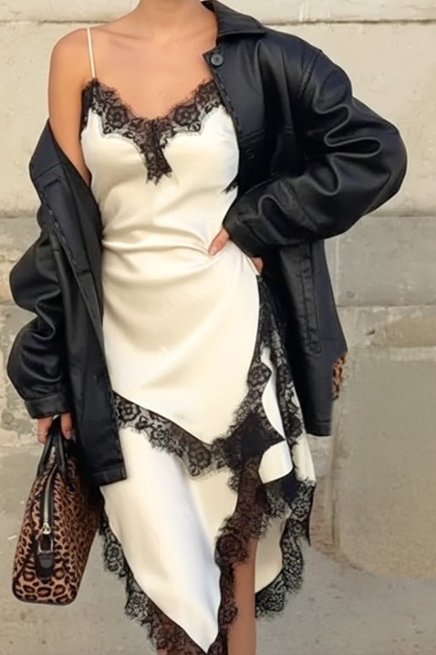 Рокля TOLSIONA, Цвят: екрю, IVET.BG - Твоят онлайн бутик.