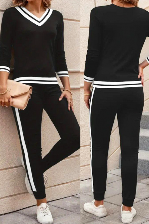 Комплект AMOVESTA BLACK - Ежедневни комплекти | Ivet.BG Комплект AMOVESTA BLACK, Цвят: черен, IVET.BG - Твоят онлайн бутик.