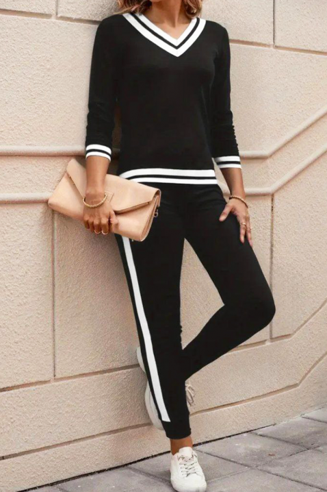 Комплект AMOVESTA BLACK - Ежедневни комплекти | Ivet.BG Комплект AMOVESTA BLACK, Цвят: черен, IVET.BG - Твоят онлайн бутик.