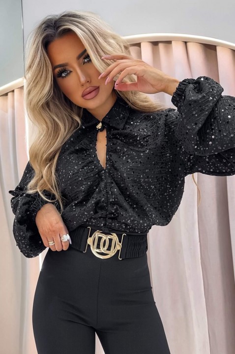 Дамска блуза LAPRENZA BLACK - Блузи | Ivet.BG Дамска блуза LAPRENZA BLACK, Цвят: черен, IVET.BG - Твоят онлайн бутик.