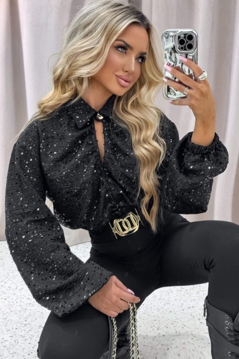 Дамска блуза LAPRENZA BLACK - Блузи | Ivet.BG Дамска блуза LAPRENZA BLACK, Цвят: черен, IVET.BG - Твоят онлайн бутик.