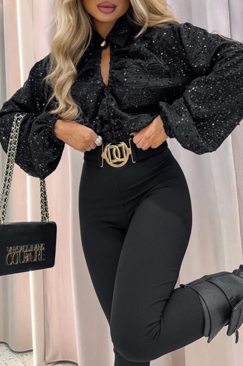 Дамска блуза LAPRENZA BLACK - Блузи | Ivet.BG Дамска блуза LAPRENZA BLACK, Цвят: черен, IVET.BG - Твоят онлайн бутик.