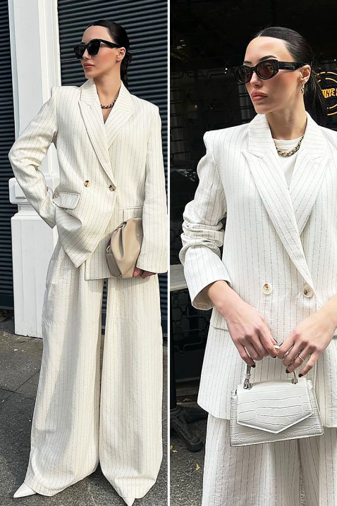 Комплект CHERDINA, Цвят: екрю, IVET.BG - Твоят онлайн бутик.