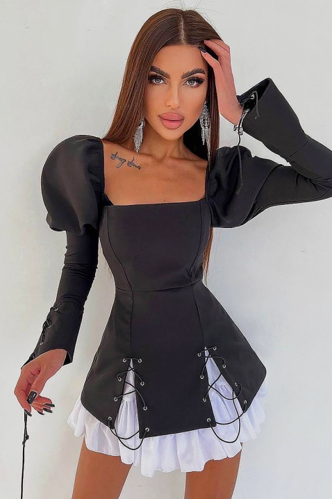 Рокля TREBINISA - Къси рокли | Ivet.BG Рокля TREBINISA, Цвят: черен, IVET.BG - Твоят онлайн бутик.