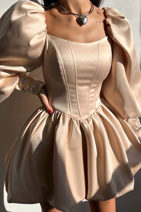 Рокля OGOYSTA BEIGE - Къси рокли | Ivet.BG Рокля OGOYSTA BEIGE, Цвят: беж, IVET.BG - Твоят онлайн бутик.