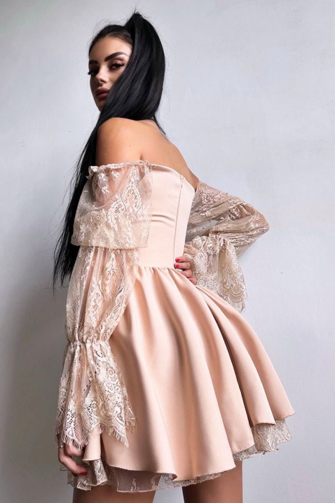 Рокля HLONDINA PUDRA - Къси рокли | Ivet.BG Рокля HLONDINA PUDRA, Цвят: пудра, IVET.BG - Твоят онлайн бутик.