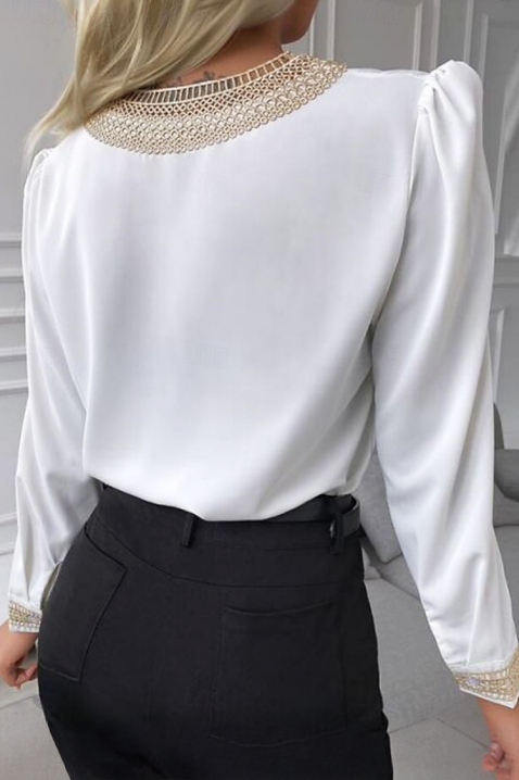 Дамска блуза ARETONA WHITE - Блузи | Ivet.BG Дамска блуза ARETONA WHITE, Цвят: бял, IVET.BG - Твоят онлайн бутик.