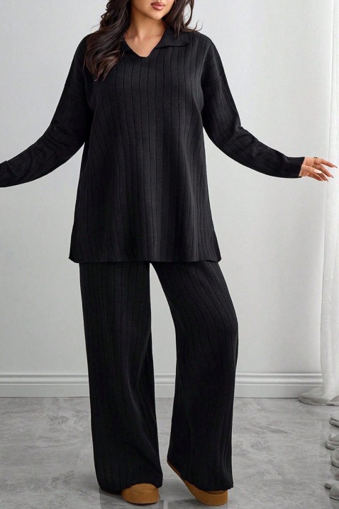 Комплект MAKSINA BLACK - Ежедневни комплекти | Ivet.BG Комплект MAKSINA BLACK, Цвят: черен, IVET.BG - Твоят онлайн бутик.