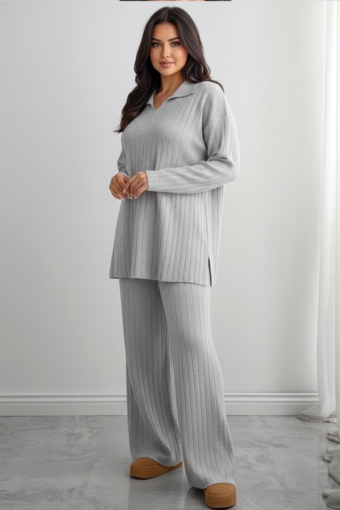 Комплект MAKSINA GREY - Ежедневни комплекти | Ivet.BG Комплект MAKSINA GREY, Цвят: сив, IVET.BG - Твоят онлайн бутик.