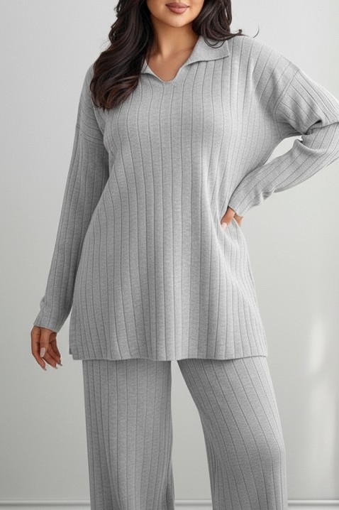 Комплект MAKSINA GREY - Ежедневни комплекти | Ivet.BG Комплект MAKSINA GREY, Цвят: сив, IVET.BG - Твоят онлайн бутик.