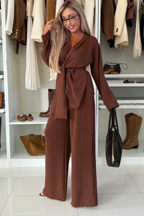 Комплект GOLZARFA BROWN, Цвят: кафяв, IVET.BG - Твоят онлайн бутик.