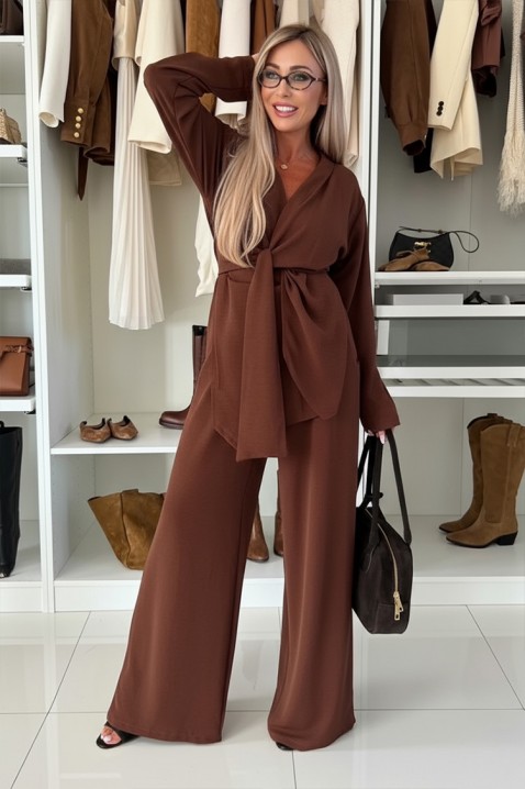 Комплект GOLZARFA BROWN, Цвят: кафяв, IVET.BG - Твоят онлайн бутик.