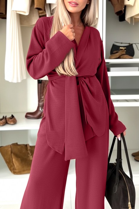 Комплект GOLZARFA BORDO, Цвят: бордо, IVET.BG - Твоят онлайн бутик.