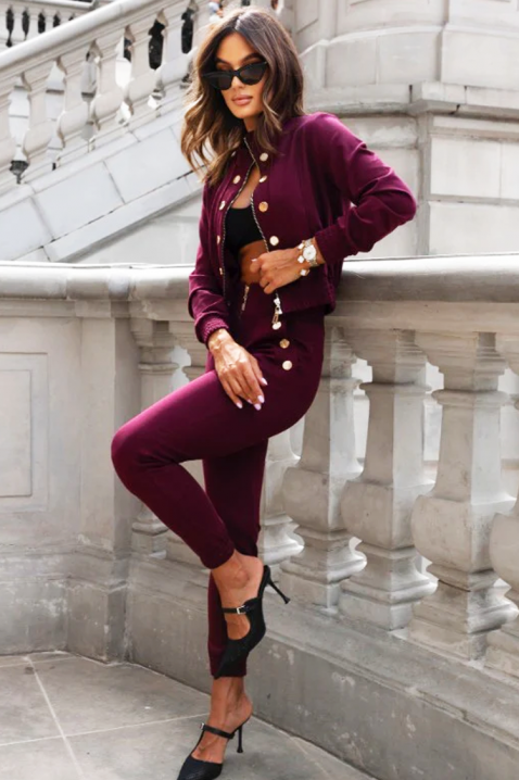 Комплект BENSEMA BORDO, Цвят: бордо, IVET.BG - Твоят онлайн бутик.