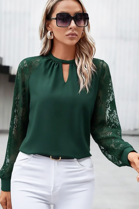 Дамска блуза BRENDOLZA GREEN - Блузи | Ivet.BG Дамска блуза BRENDOLZA GREEN, Цвят: зелен, IVET.BG - Твоят онлайн бутик.