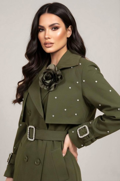 Тренчкот RODILDA KHAKI - Специална селекция  | Ivet.BG Тренчкот RODILDA KHAKI, Цвят: каки, IVET.BG - Твоят онлайн бутик.