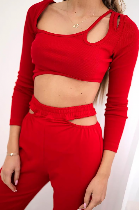 Комплект RADELVA RED - Ежедневни комплекти | Ivet.BG Комплект RADELVA RED, Цвят: червен, IVET.BG - Твоят онлайн бутик.