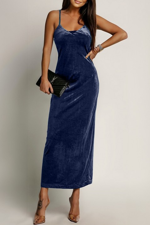 Рокля ZERFILGA NAVY - Дълги рокли  | Ivet.BG Рокля ZERFILGA NAVY, Цвят: тъмносин, IVET.BG - Твоят онлайн бутик.