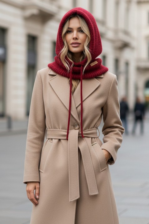 Шапка KAPILDA BORDO - Шапки | Ivet.BG Шапка KAPILDA BORDO, Цвят: бордо, IVET.BG - Твоят онлайн бутик.