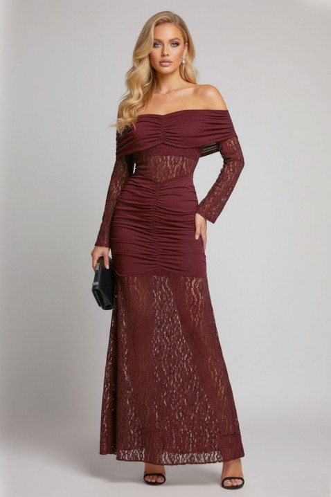 Рокля UNDRENZA BORDO - Дълги рокли  | Ivet.BG Рокля UNDRENZA BORDO, Цвят: бордо, IVET.BG - Твоят онлайн бутик.