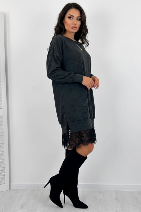 Рокля MONSOVA - Къси рокли | Ivet.BG Рокля MONSOVA, Цвят: графит, IVET.BG - Твоят онлайн бутик.