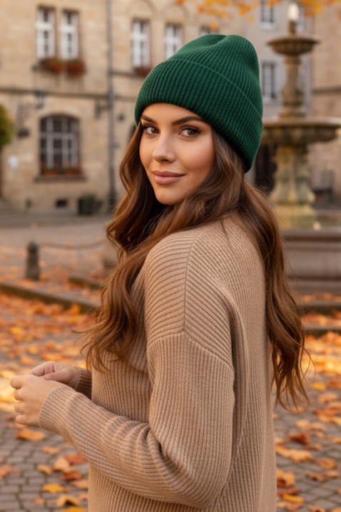 Шапка SNEROLZA GREEN, Цвят: зелен, IVET.BG - Твоят онлайн бутик.